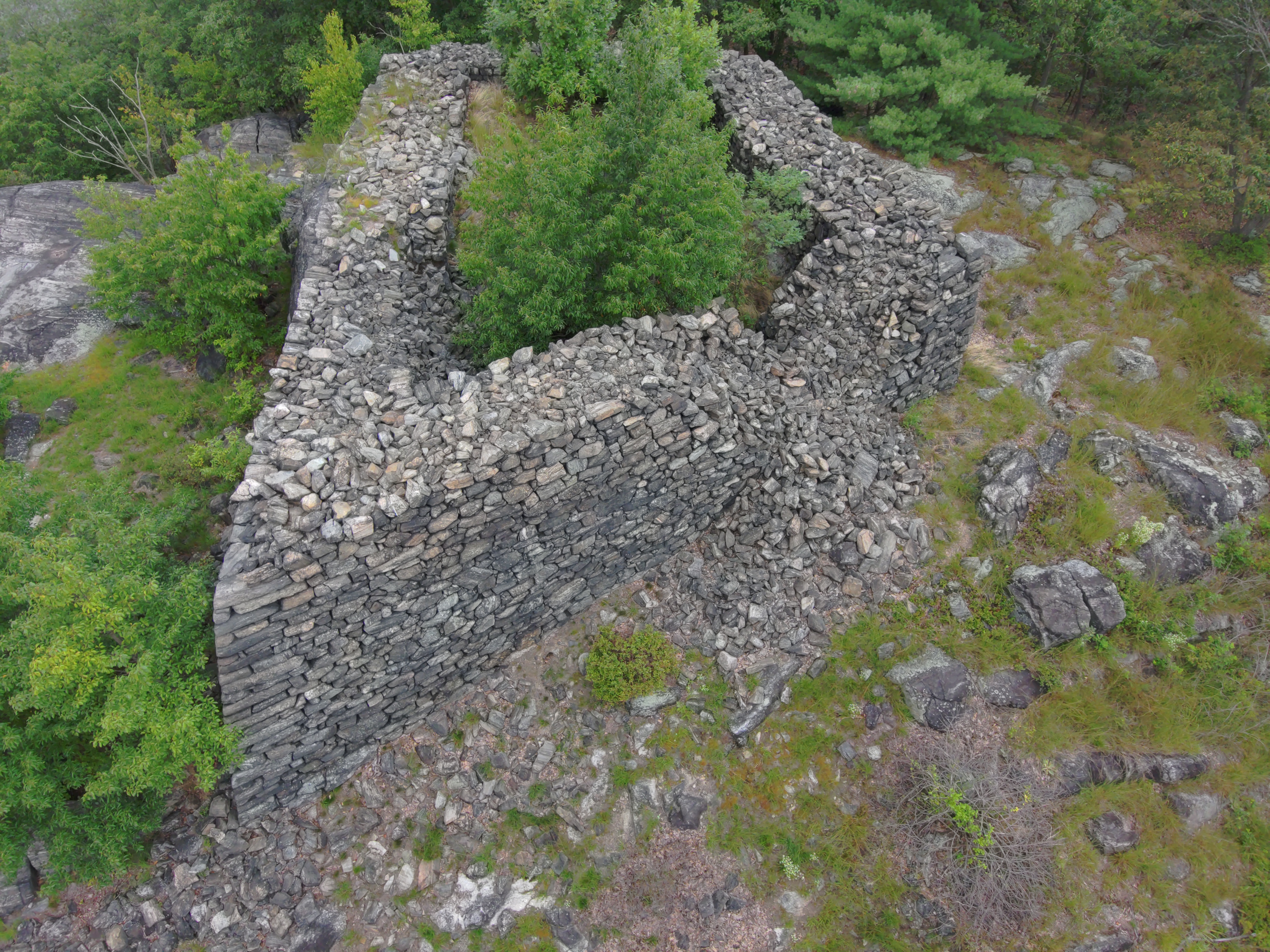 Remnants of historical fort