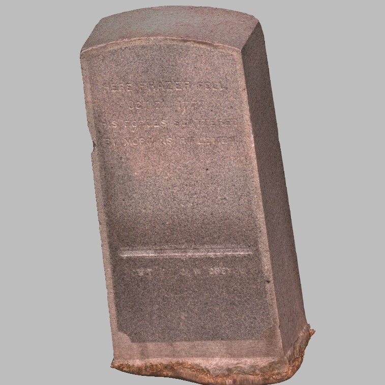 Scan of a headstone